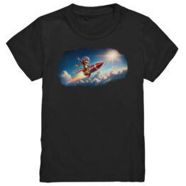 Monkey Rocket Cloud - Kids Premium Shirt