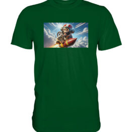 Monkey Rocket #3 - Premium Shirt